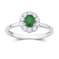 Anello Gazzola Gioielli Donna ColoreContorno5x4 in Oro bianco Smeraldo 0.35 Ct CSFROT0937E-NG - CSFROT0937E-NG